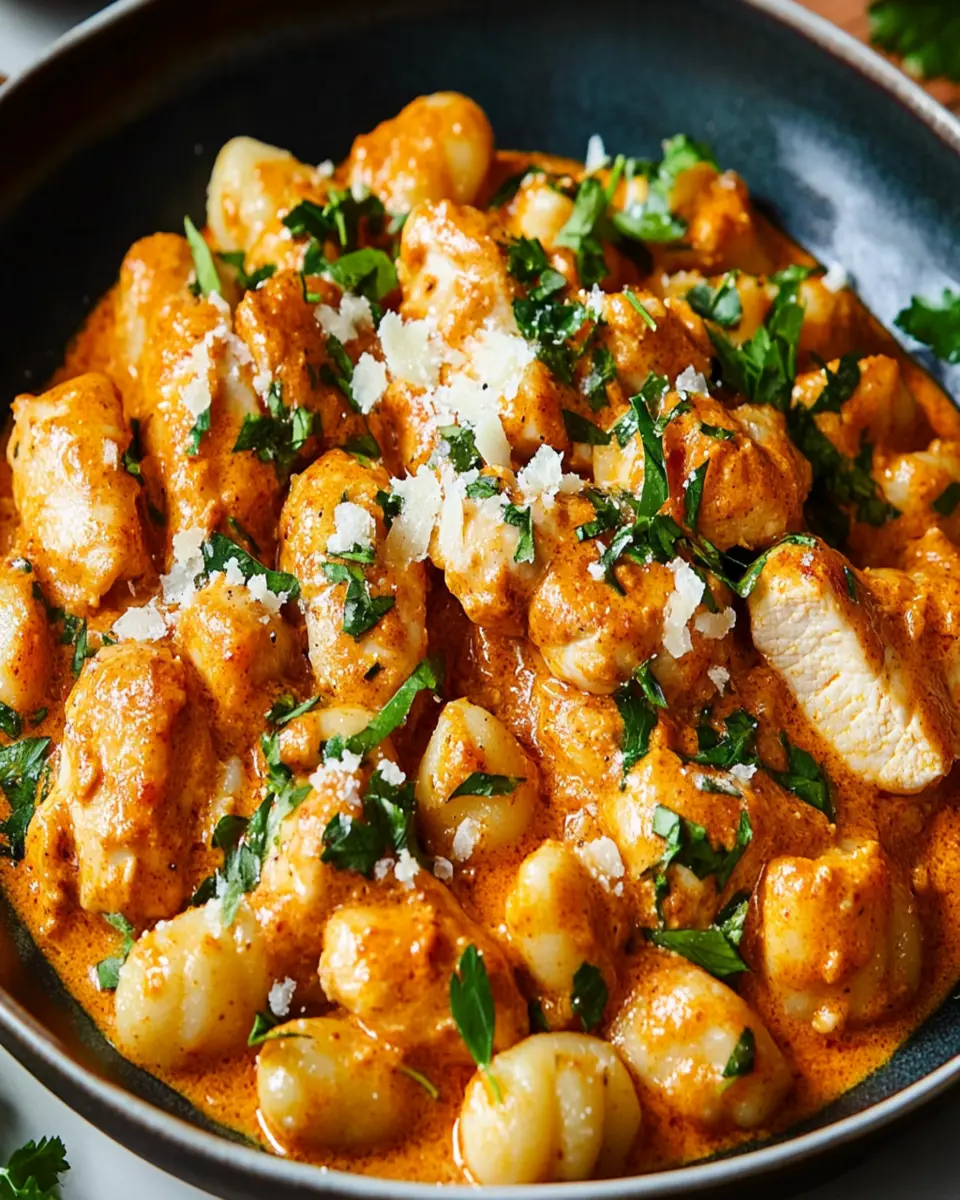 Creamy Harissa Chicken & Gnocchi First Image First Image