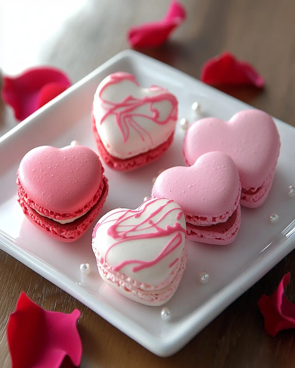 Valentine’s Heart Macarons First Image First Image