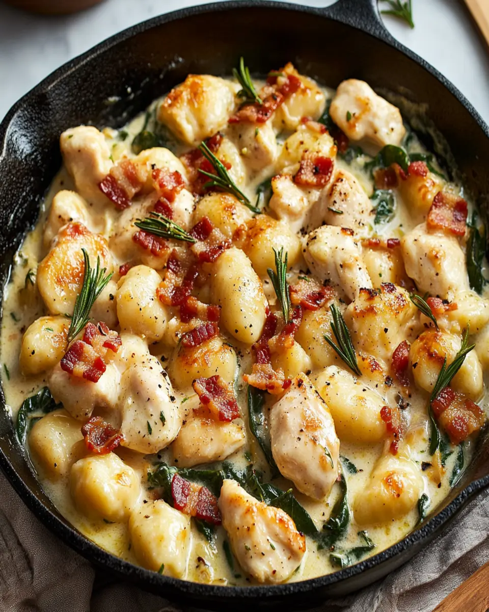 One-Pan Chicken Bacon Gnocchi First Image First Image