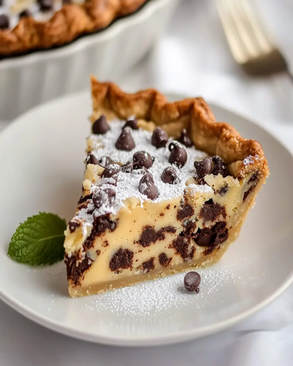 Chocolate Chip Funny Cake Pie First Image First Image