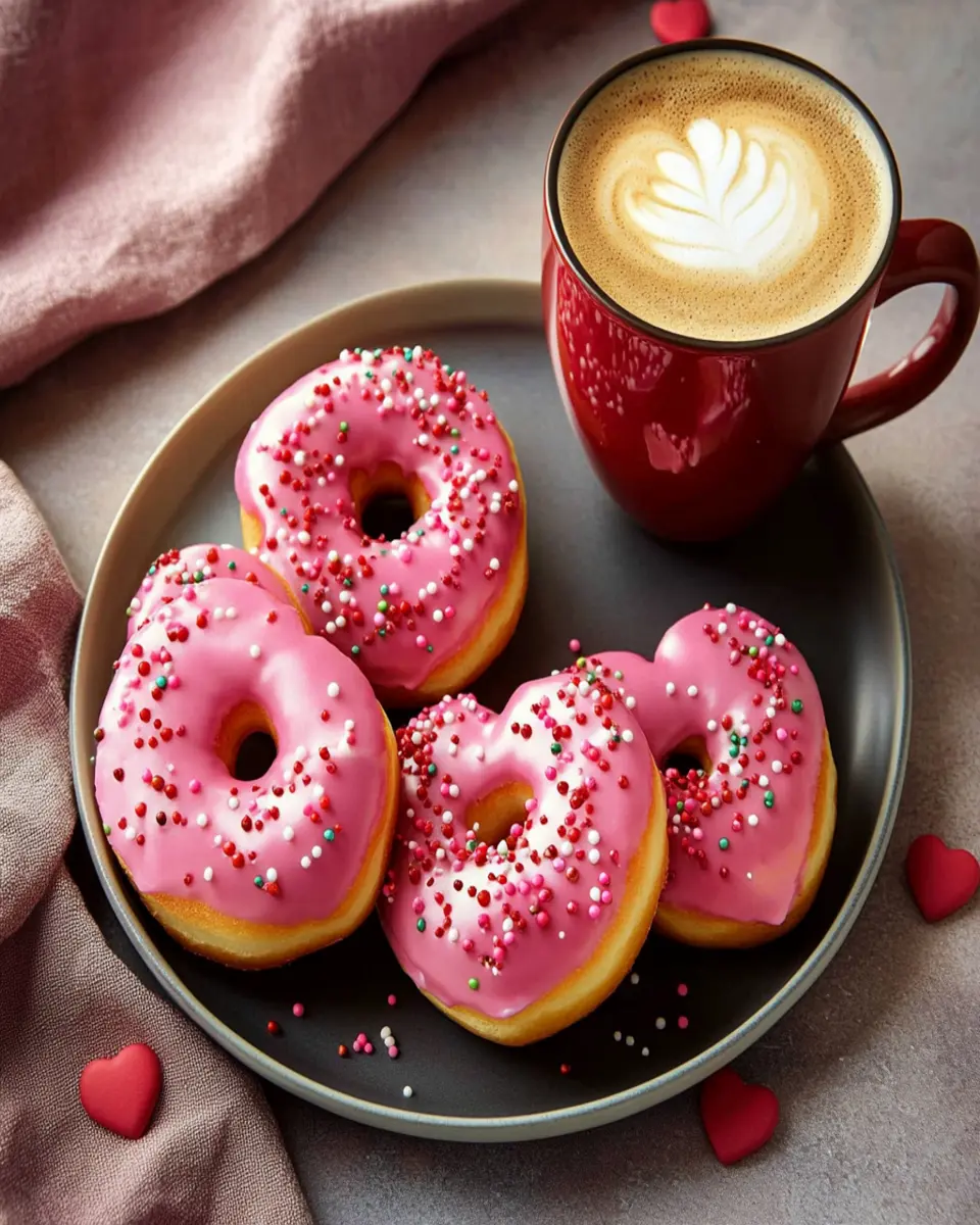 Air Fryer Valentine's Day Donuts First Image First Image