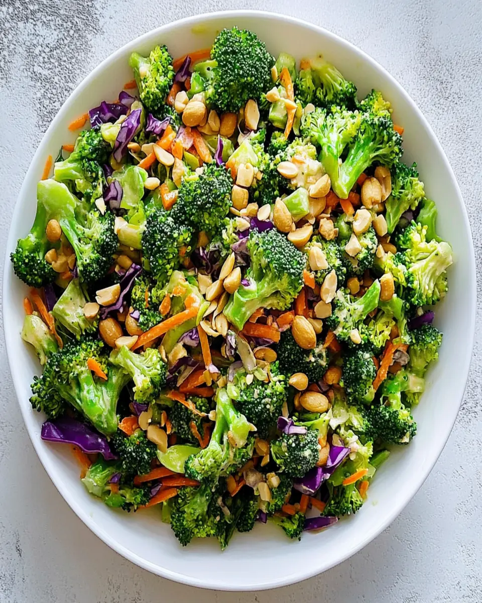 Peanut broccoli salad First Image First Image