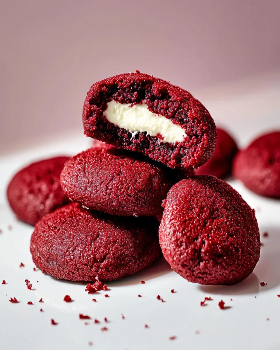 Stuffed Red Velvet Cookies First Image First Image
