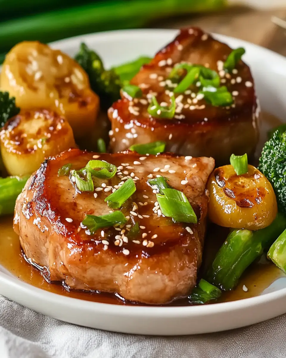 Teriyaki Baked Pork Chops First Image First Image