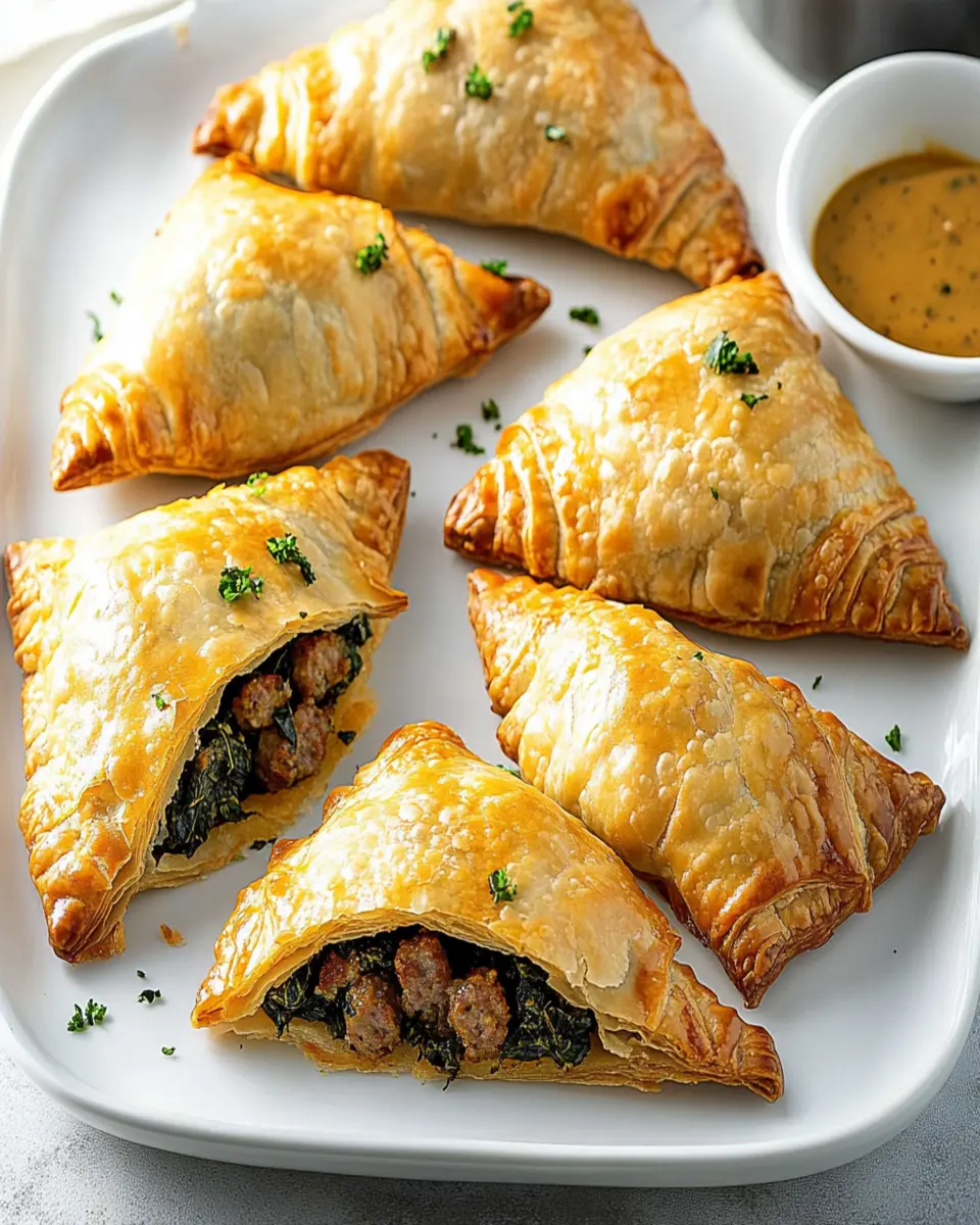 Sausage Spinach Turnovers First Image First Image