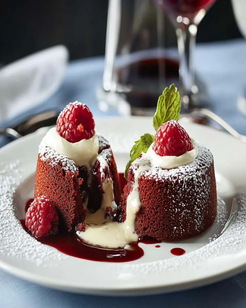 Molten Red Velvet Cakes Recipe First Image First Image
