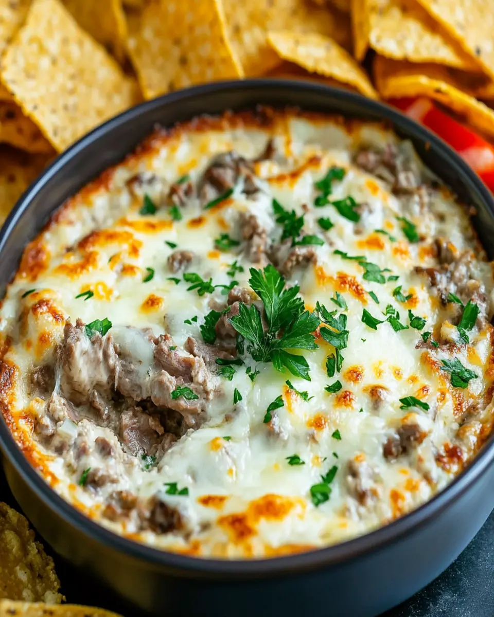 Philly Cheesesteak Dip First Image First Image