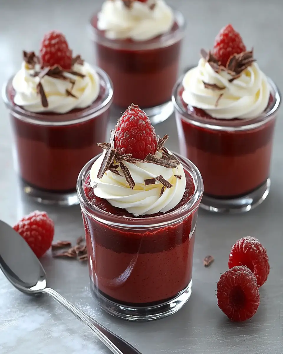 Red Velvet Pots de Crème First Image First Image