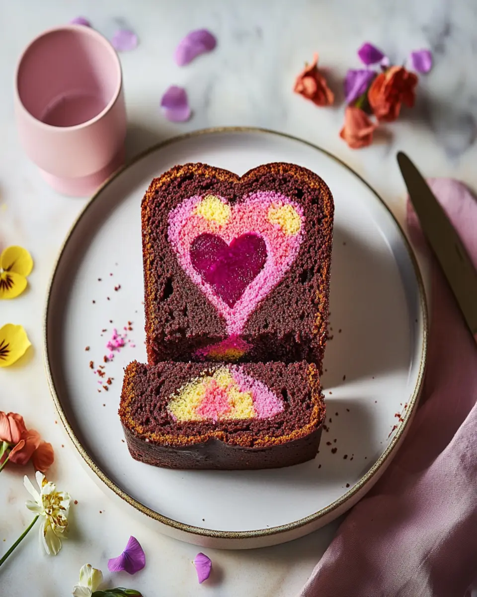 Hidden heart loaf cake First Image First Image