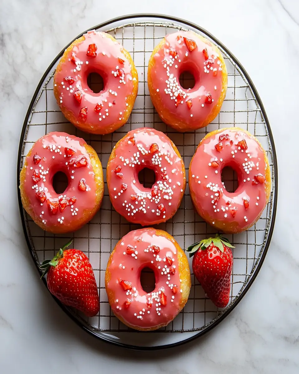 Strawberry Buttermilk Doughnuts First Image First Image