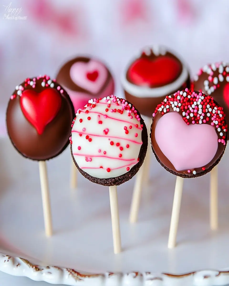Valentine’s Day Oreo Pops First Image First Image