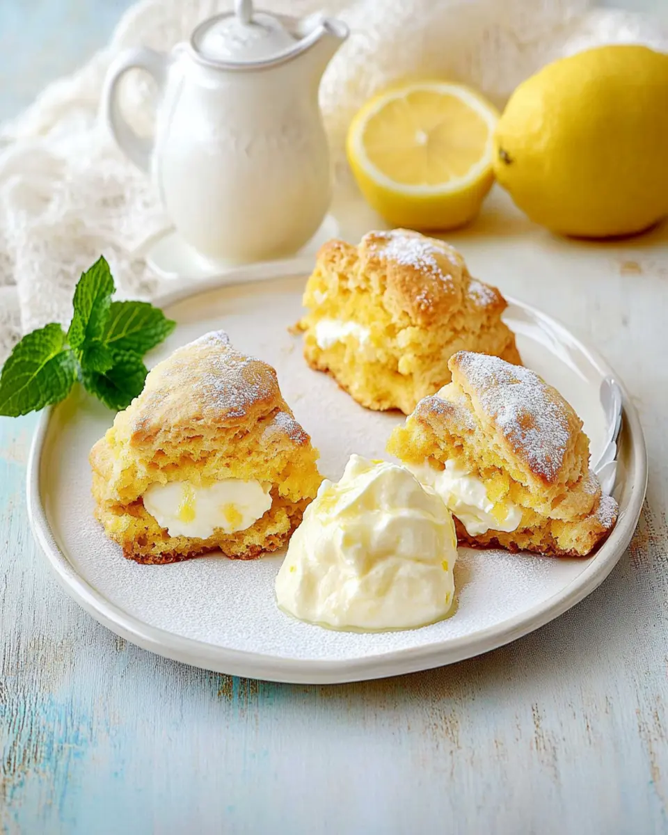 Lemon squash scones with mascarpone First Image First Image