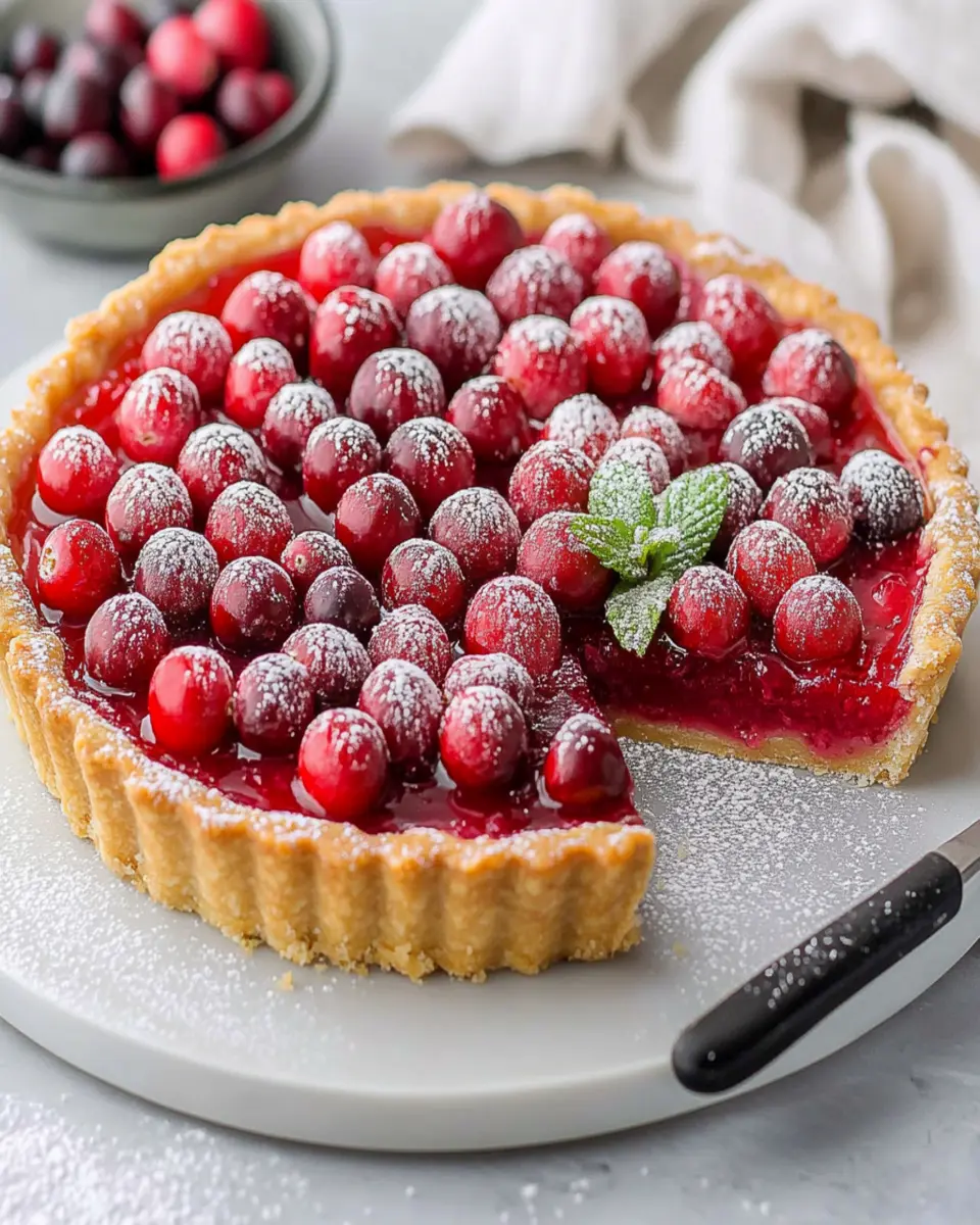 Cranberry Curd Tart First Image First Image