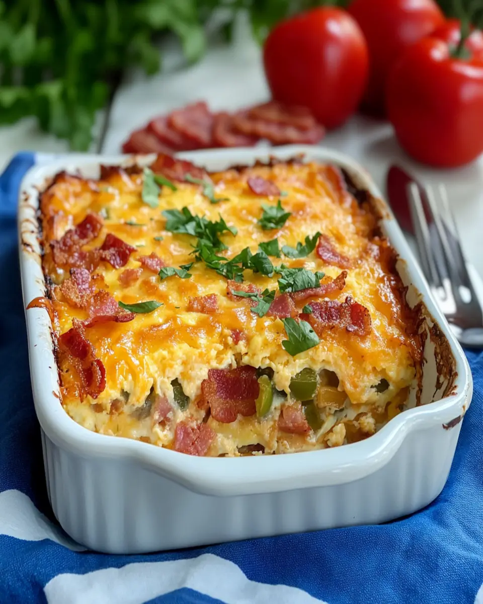 Loaded Overnight Breakfast Casserole First Image First Image