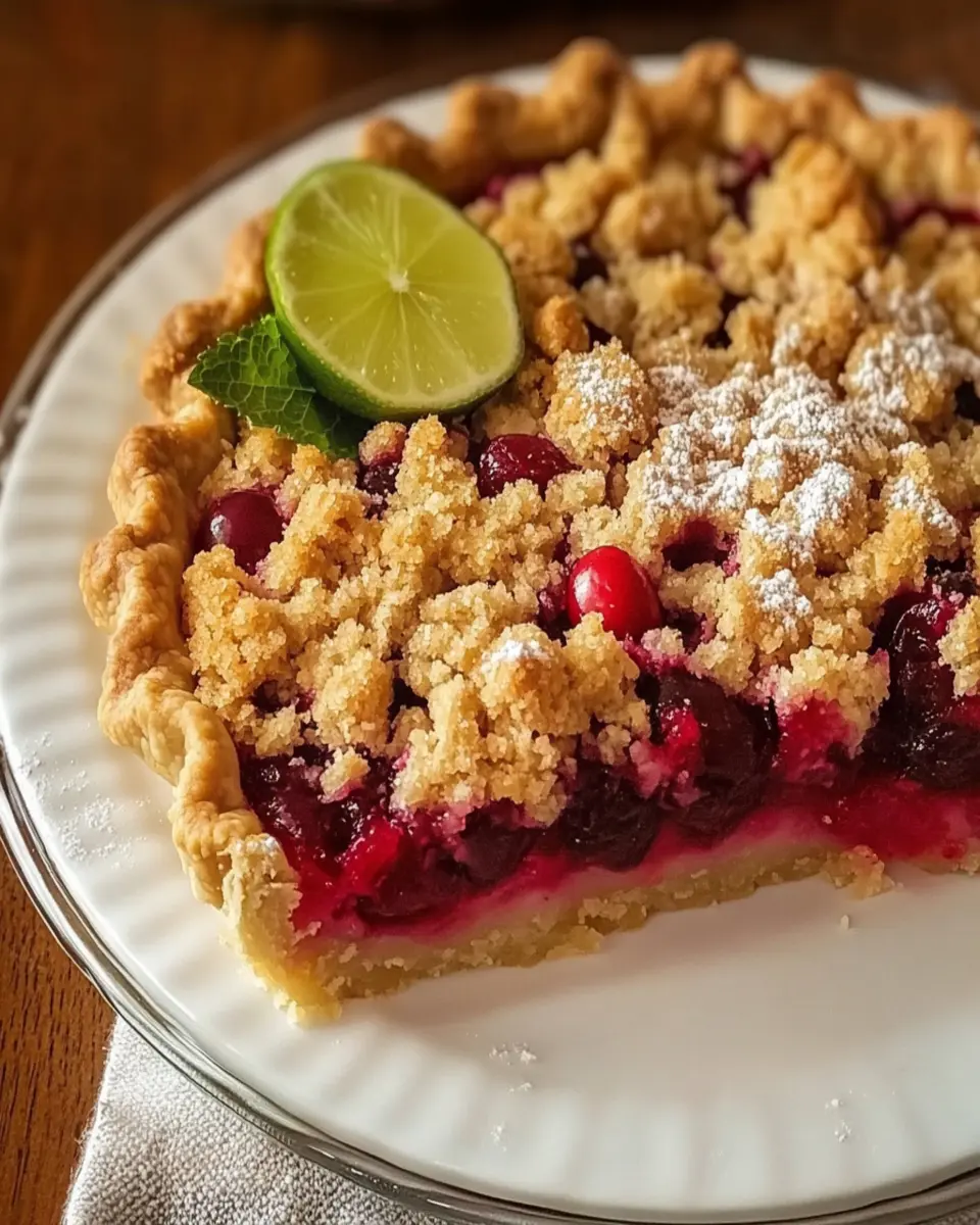 Cranberry Crumb Pie First Image First Image