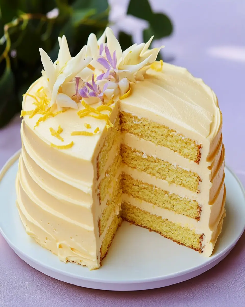 Lemon and white chocolate cake First Image First Image
