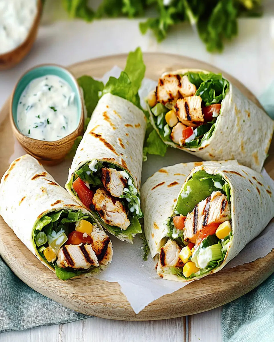 Chicken Caesar veggie wraps First Image First Image