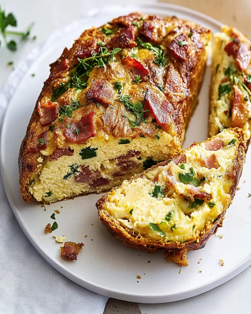 Easy egg and bacon loaf First Image First Image