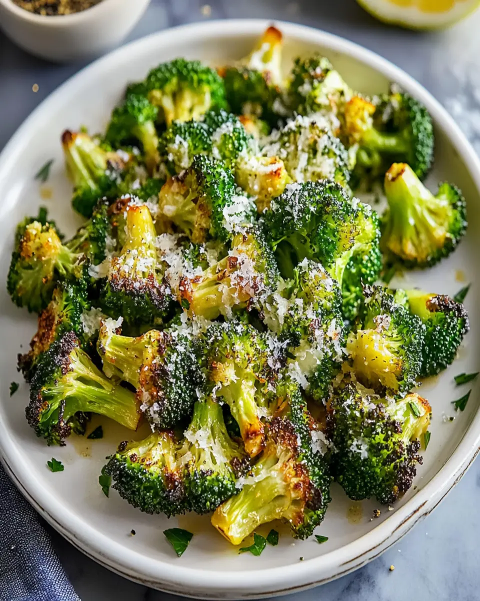 Garlic Parmesan Roasted Broccoli First Image First Image