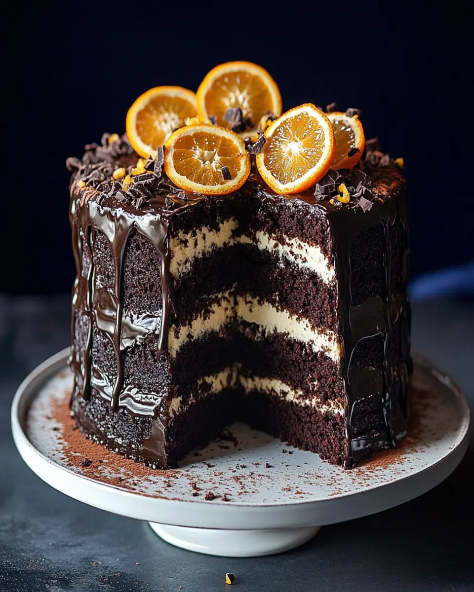 Chocolate orange blackout cake First Image First Image