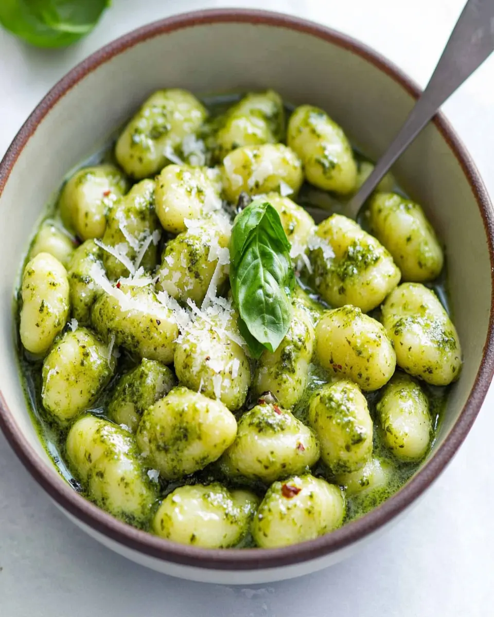 Creamy Pesto Gnocchi First Image First Image