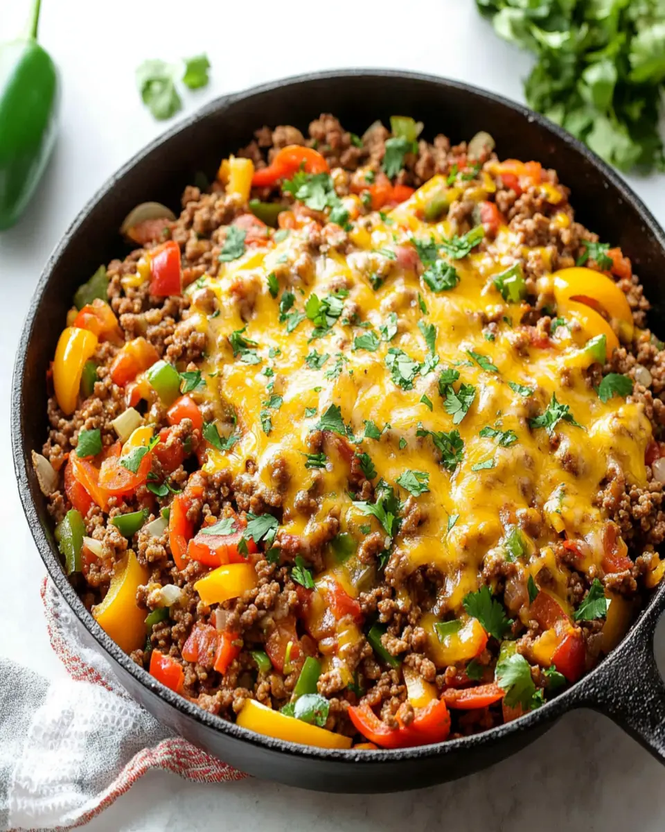 Mexican Ground Beef Skillet First Image First Image