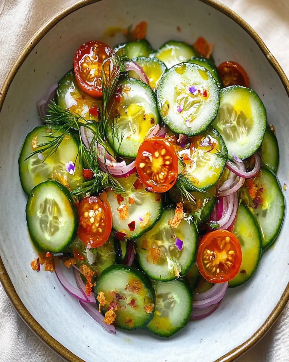 Secret-ingredient cucumber salad First Image First Image