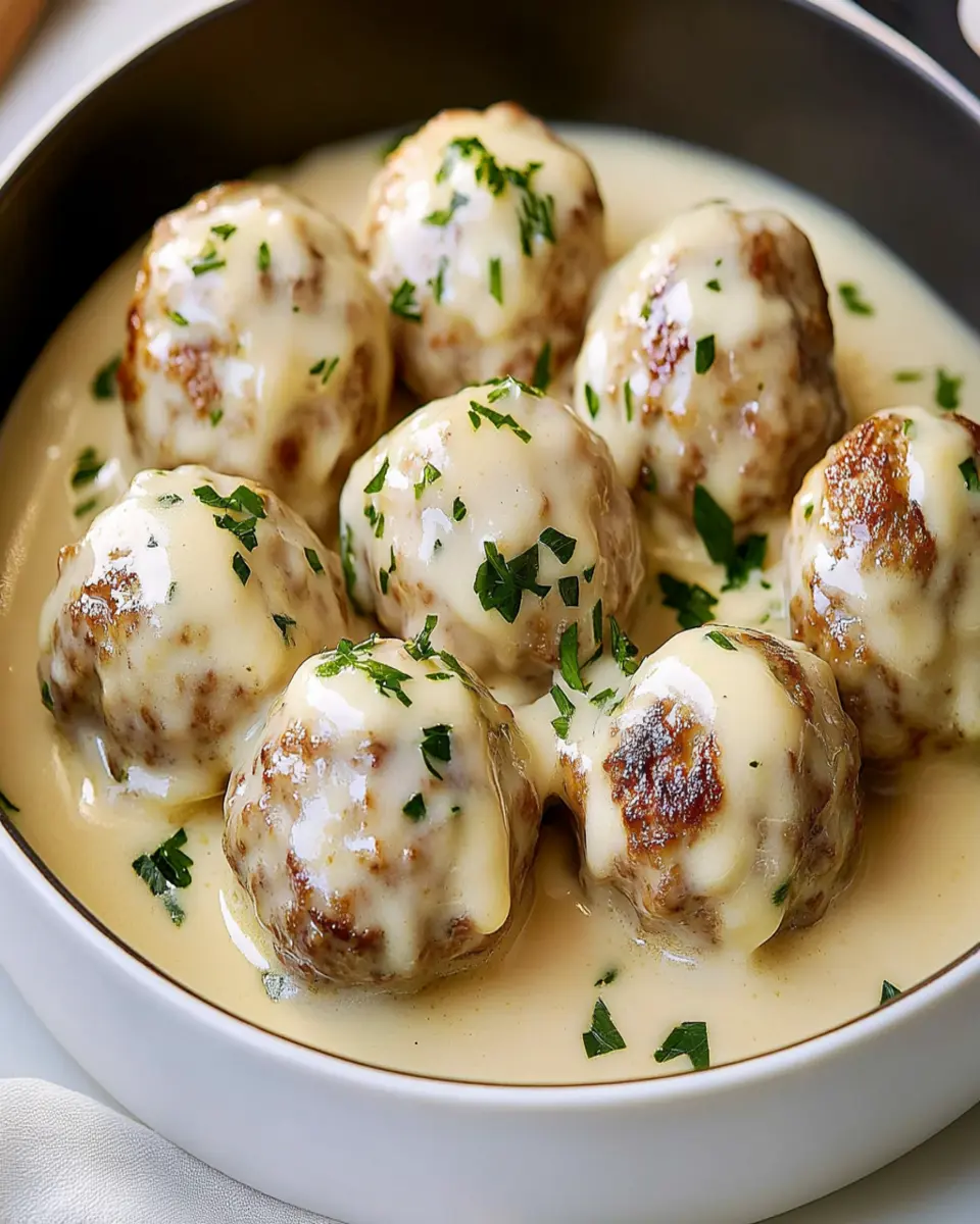 Alfredo Meatballs First Image First Image
