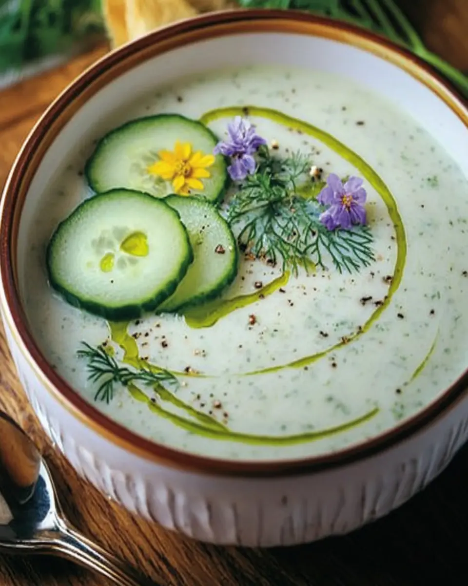 Cold Cucumber Soup First Image First Image