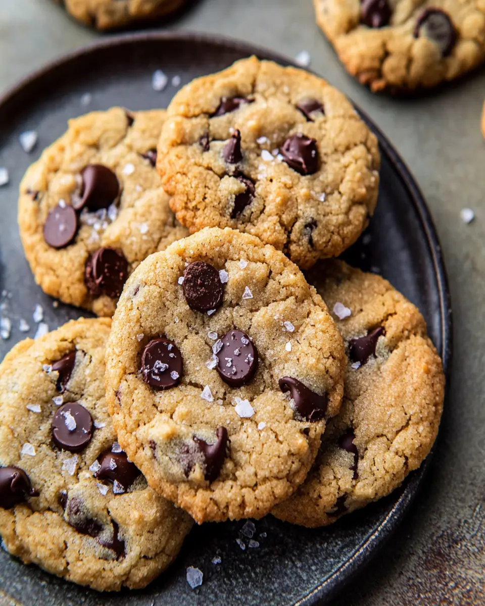Salted Tahini Butter Chocolate Chip Cookies First Image First Image