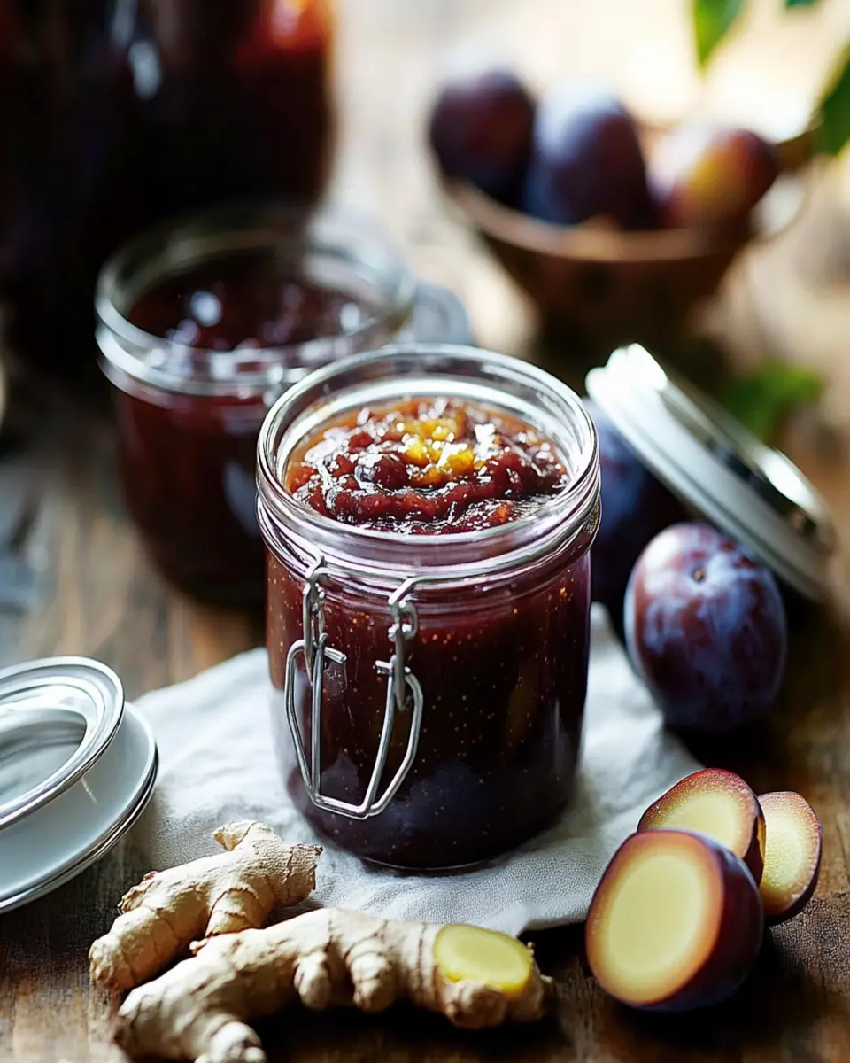 Plum and ginger chutney First Image First Image