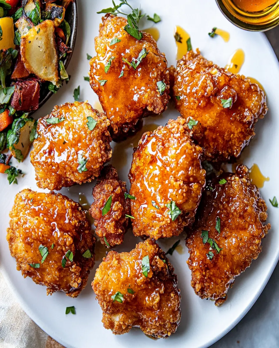 Baked Crunchy Hot Honey Chicken First Image First Image
