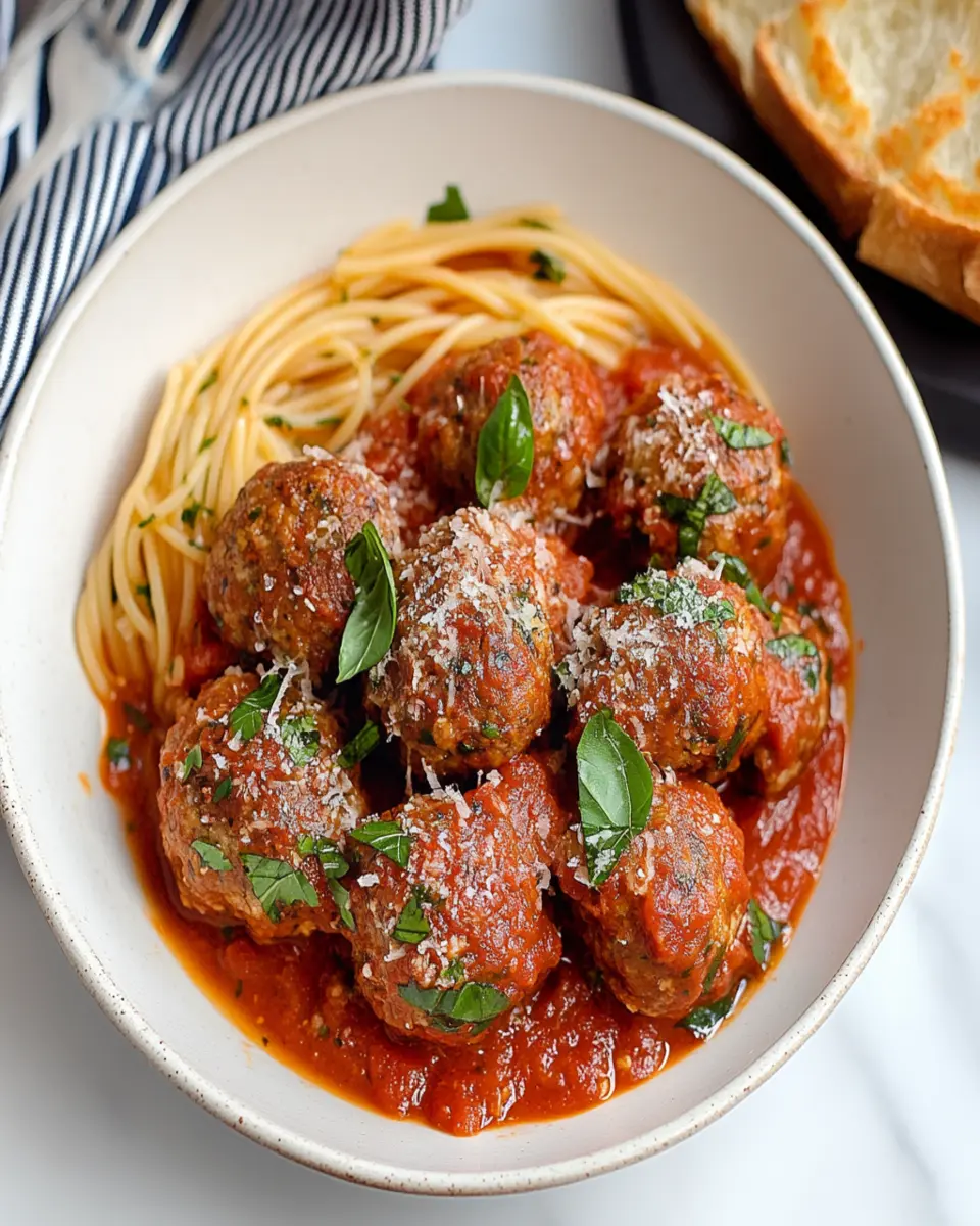Beef and Mortadella Meatballs in Tomato Sauce First Image First Image