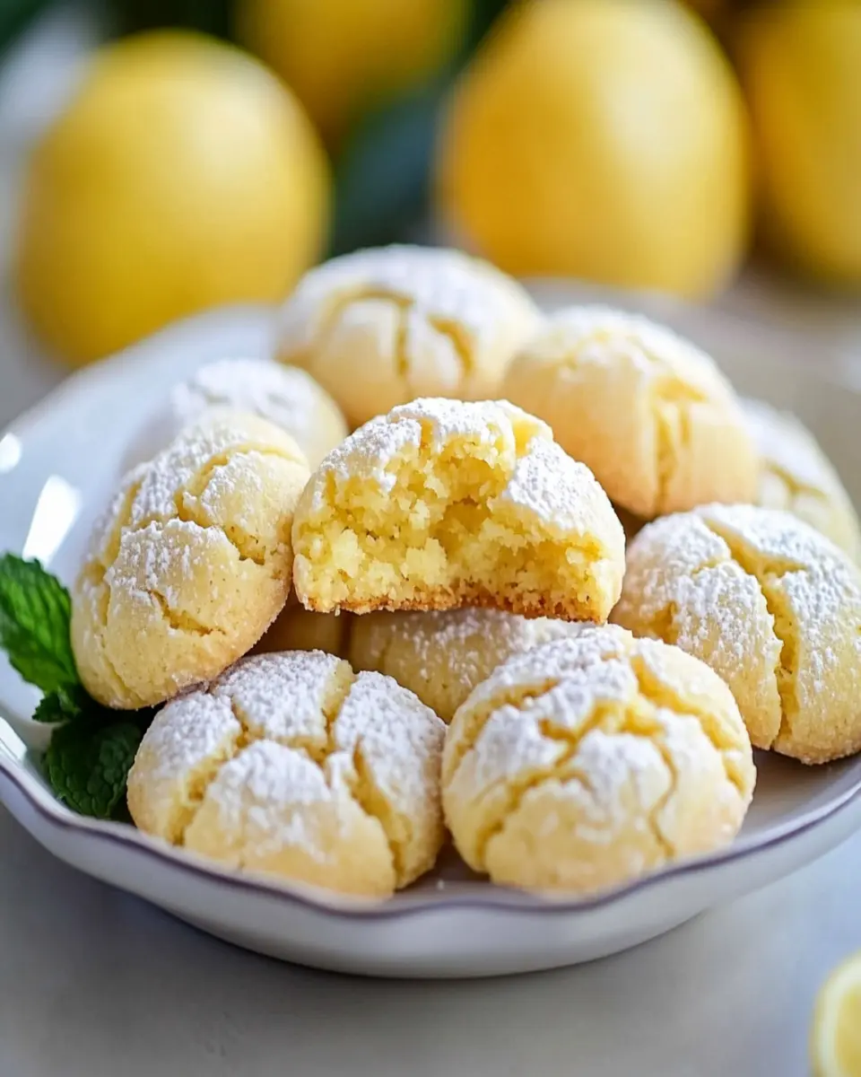 Lemon Amaretti Cookies First Image First Image