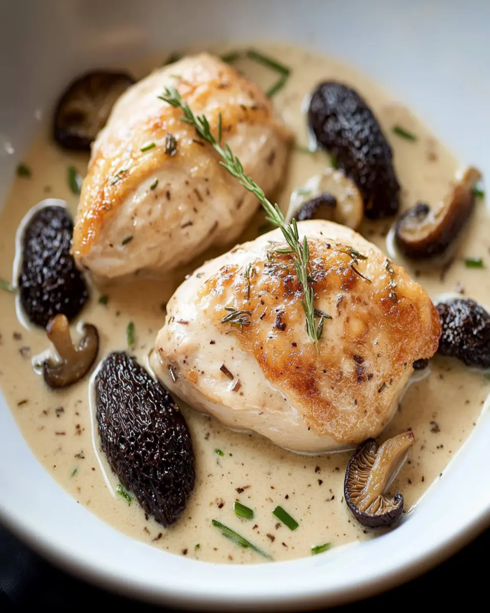 Chicken with Tarragon and Morels First Image First Image