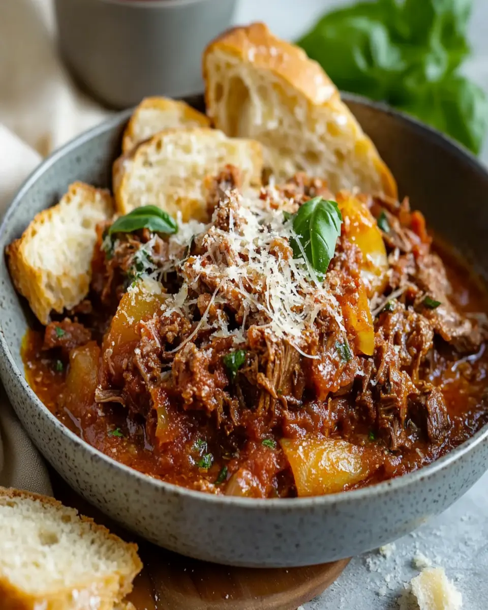 Slow-cooker Beef Ragu First Image First Image