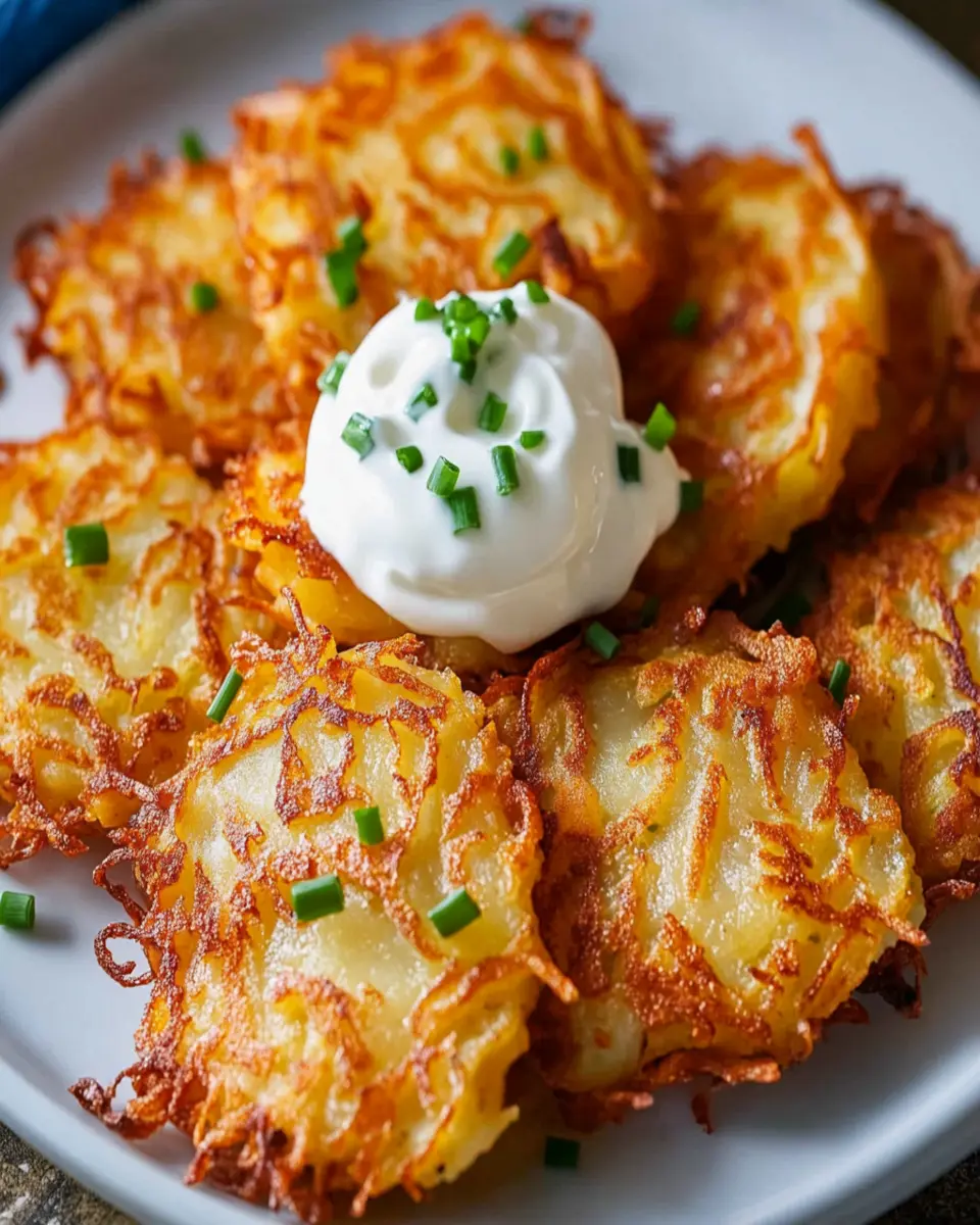 Crisp Potato Latkes First Image First Image