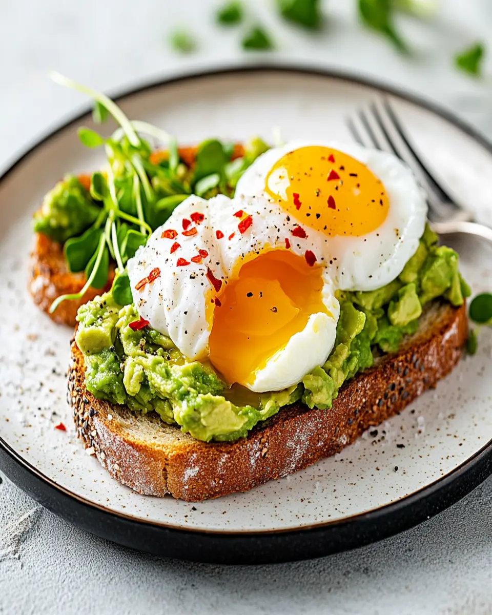Avocado Toast with Poached Egg First Image First Image