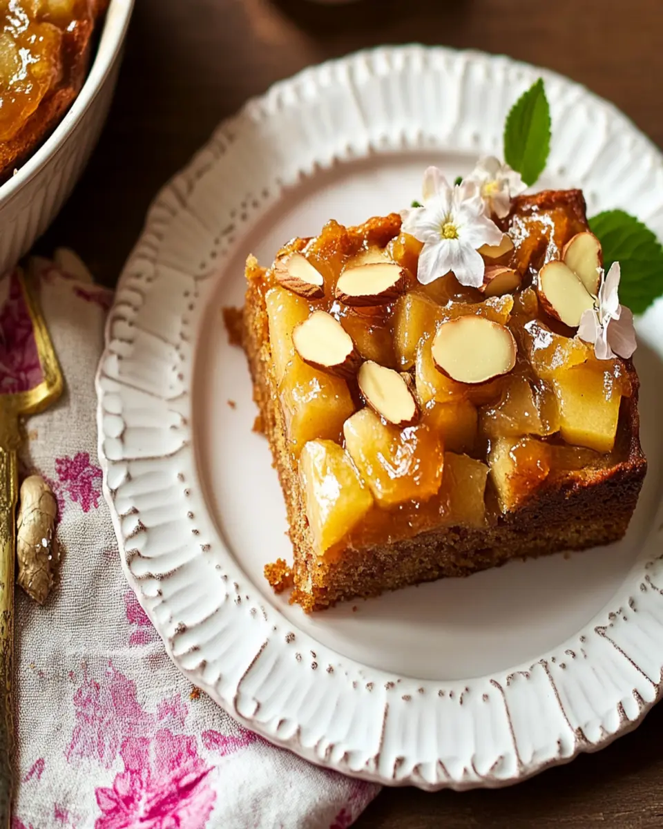 Caramelized Apple Bread with Candied Ginger and Almond First Image First Image