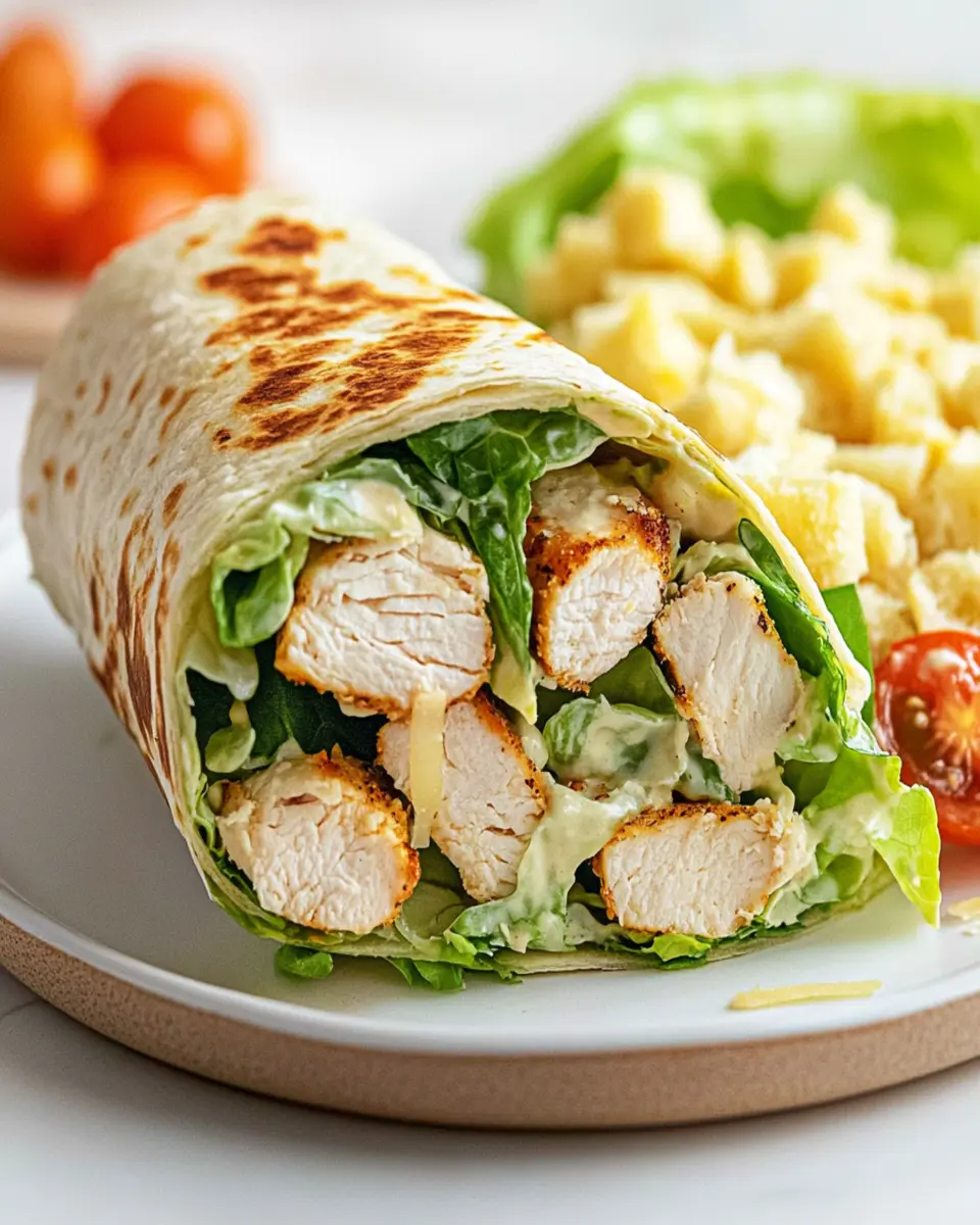 Chicken Caesar Salad Wrap First Image First Image