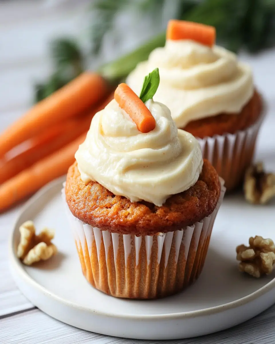 Carrot Banana Muffins with Quark Frosting First Image First Image