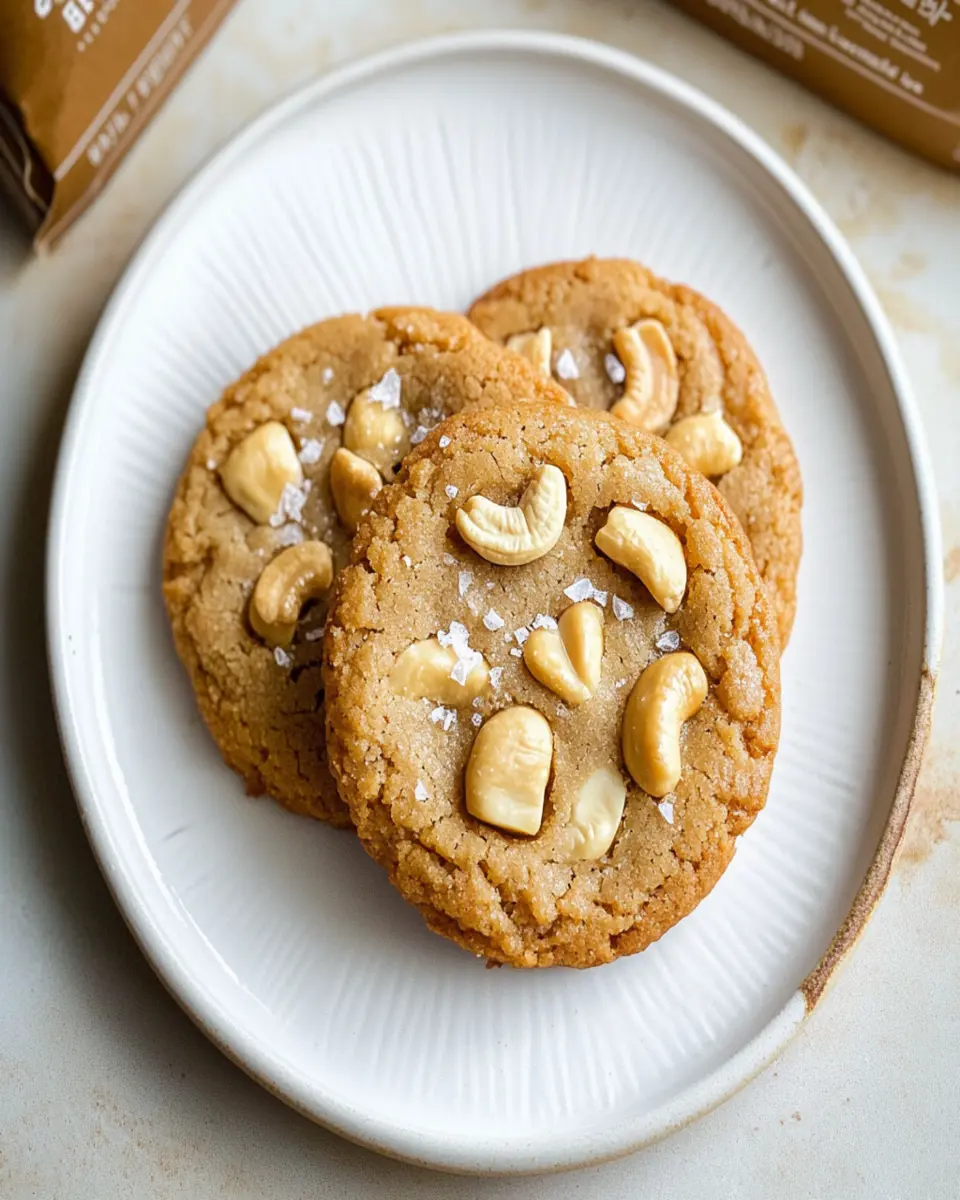 Caramelized White Chocolate And Salted Cashew Cookies First Image First Image