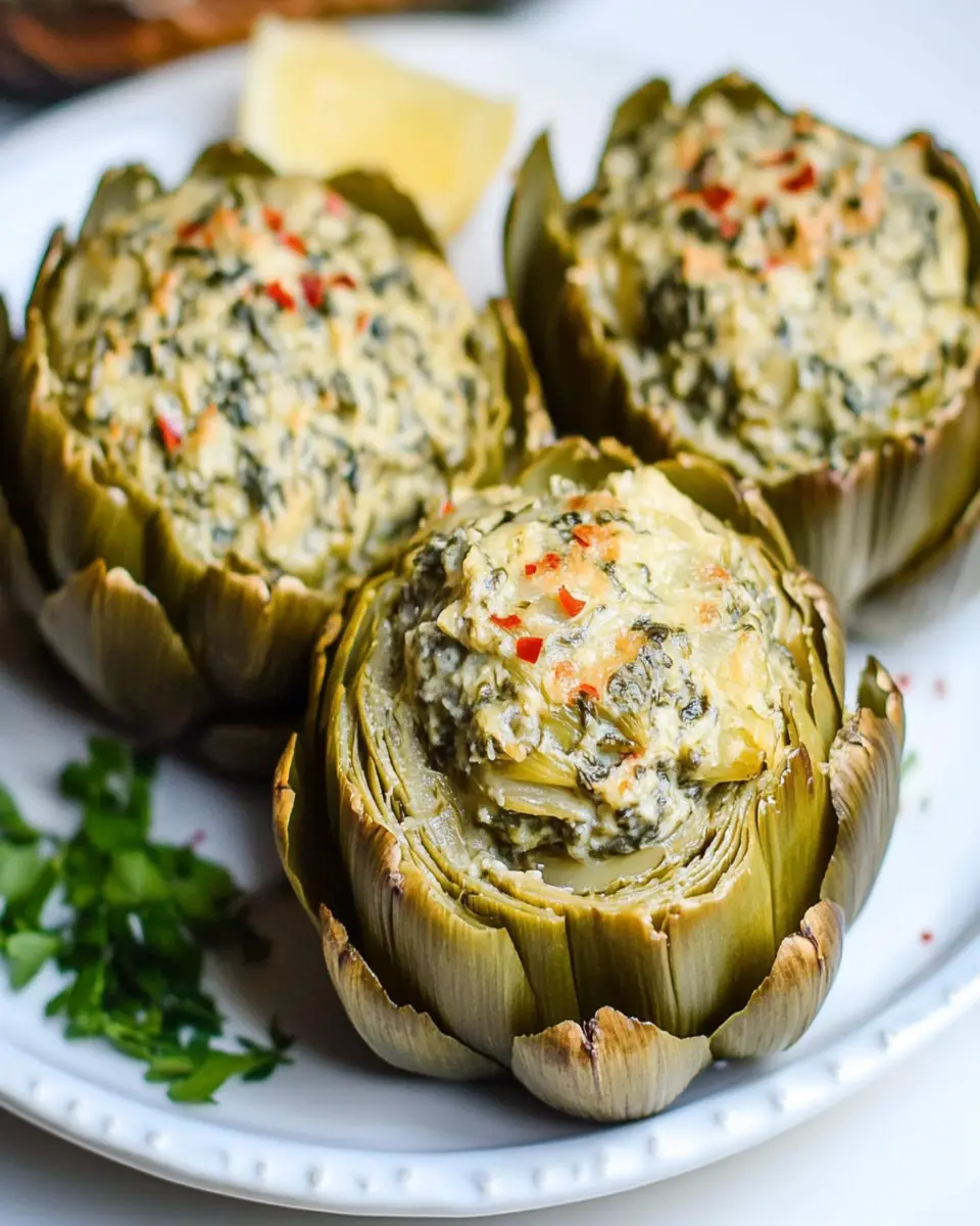 Instant Pot Stuffed Spinach Dip Artichokes First Image First Image