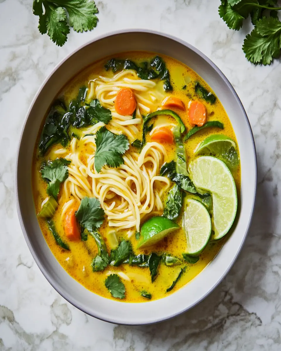 Restorative Ginger and Turmeric Noodle Soup First Image First Image