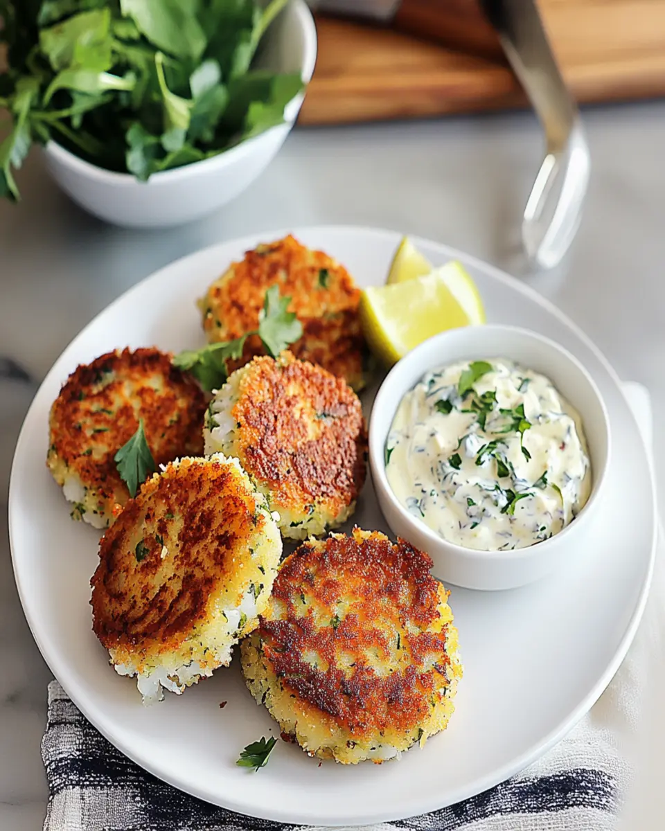 Cod Cakes with Tartar Sauce First Image First Image