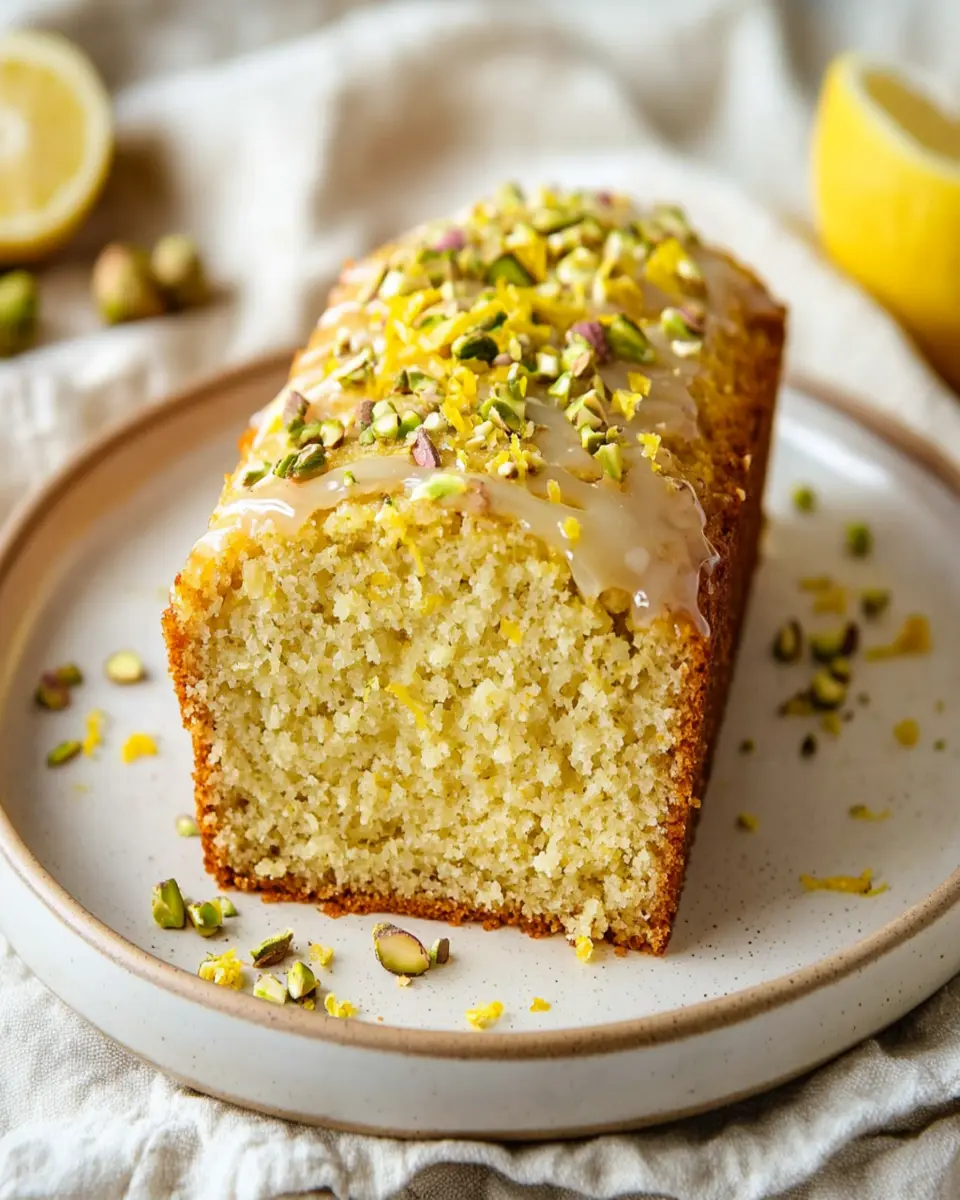 Lemon Pistachio Loaf First Image First Image