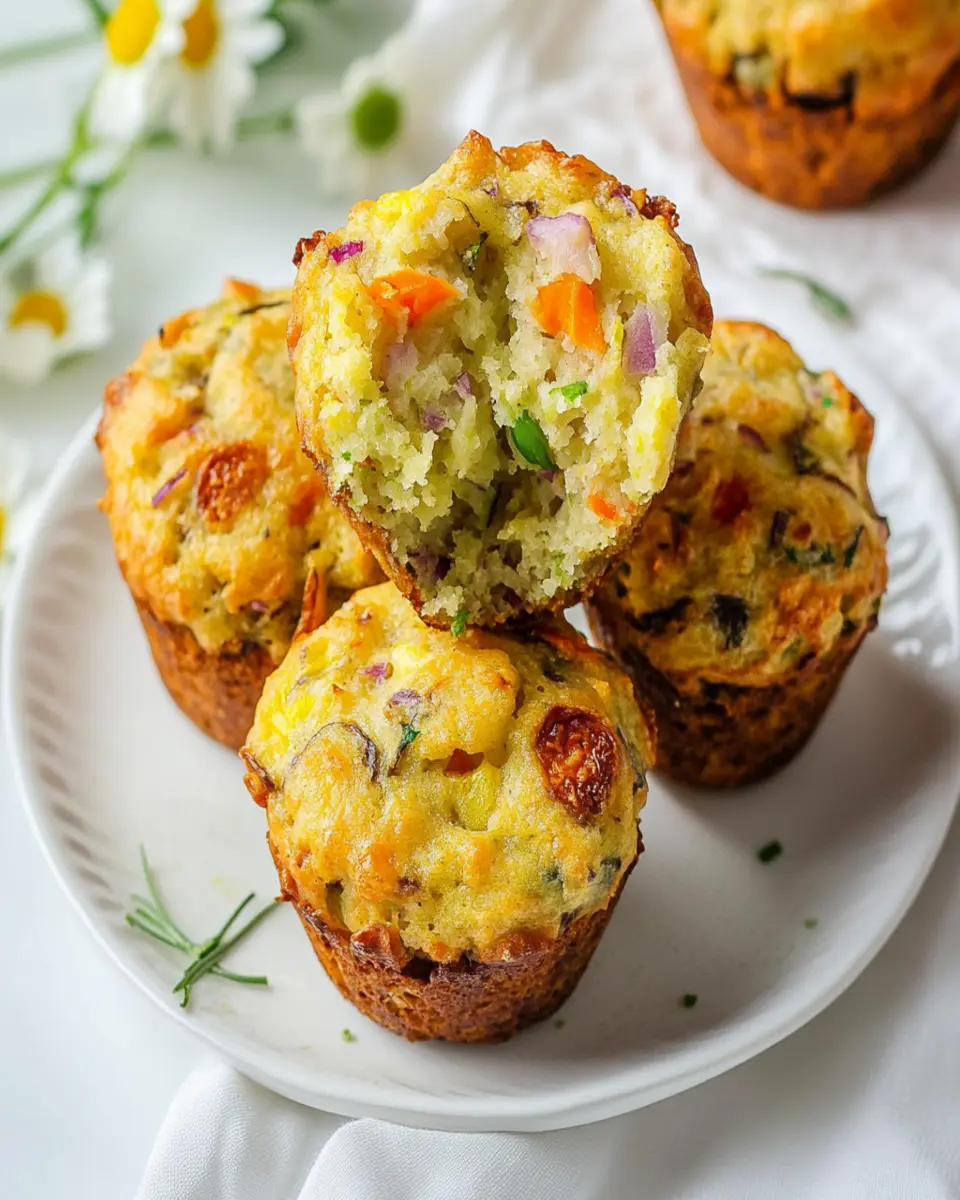 Savory Muffins (Easy Easter Appetizer) First Image First Image