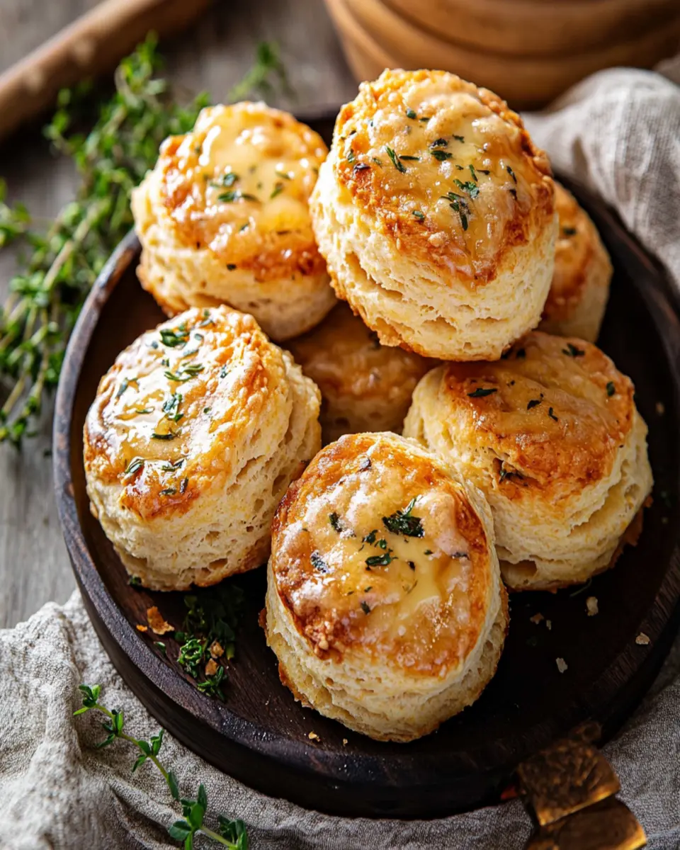 Homemade Honey Butter Cheddar Biscuits First Image