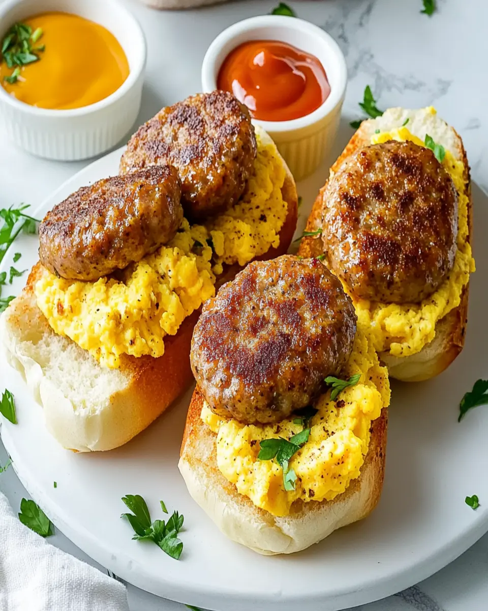 Sheet Pan Sausage Egg Sandwiches First Image First Image