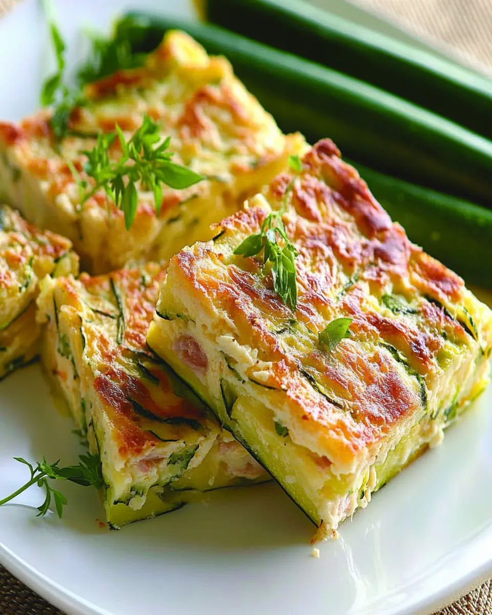 classic zucchini slice First Image First Image